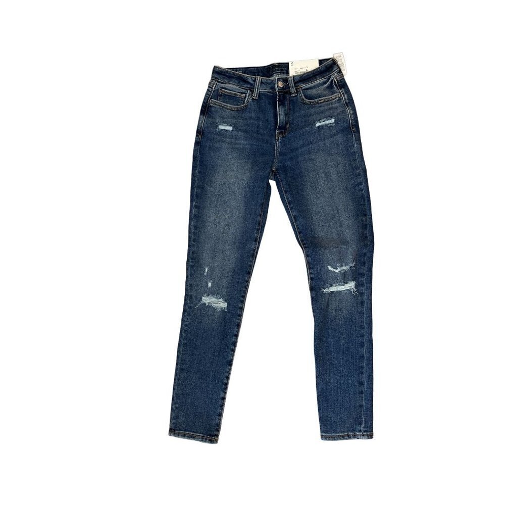Arizona Womens High Rise Distressed Skinny Jeans Size 7